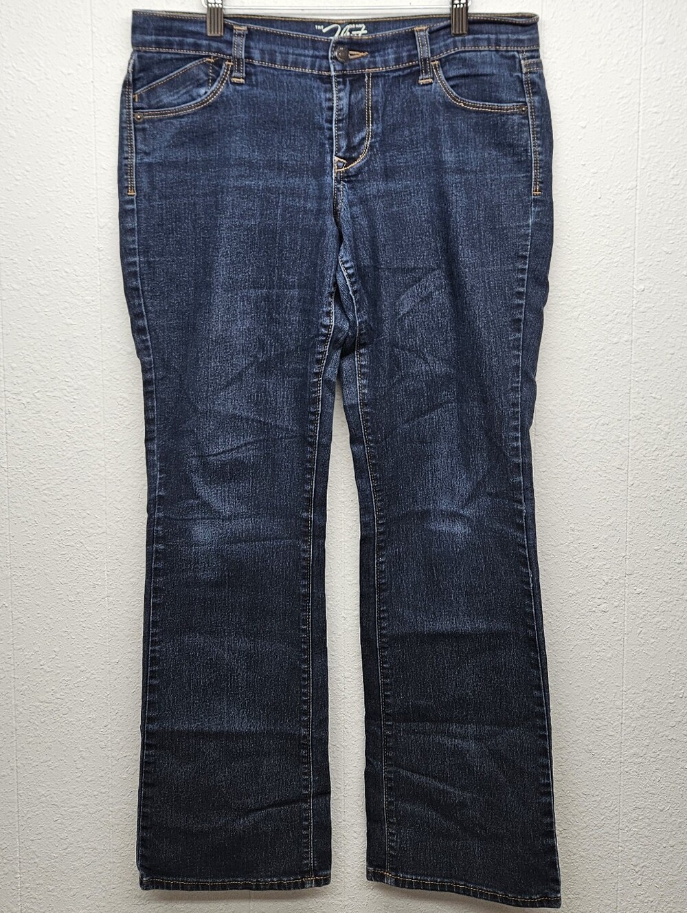Old Navy Boot Cut Dark Wash Jeans Womens 14 Outdoor Western Casual Utility Rodeo